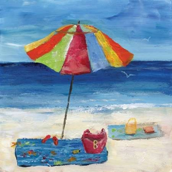 Bright Beach Umbrella I Poster Print by Nan-VARPDX17713 Image 2