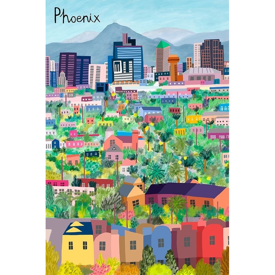 View from Above Phoenix Poster Print - Carla Daly-VARPDX177425Z Image 1