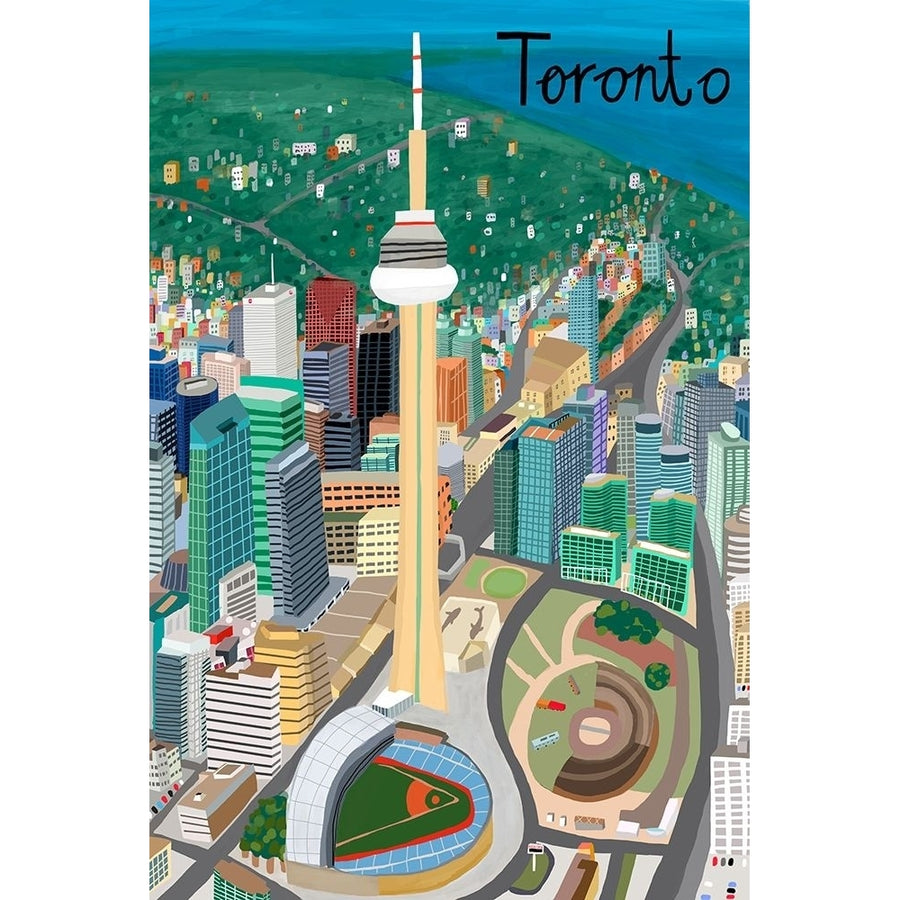 View from Above Toronto Poster Print - Carla Daly-VARPDX177422Z Image 1