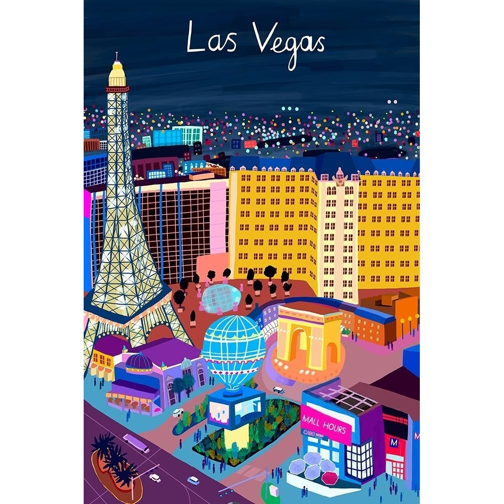 View from Above Las Vegas Poster Print - Carla Daly-VARPDX177427Z Image 1