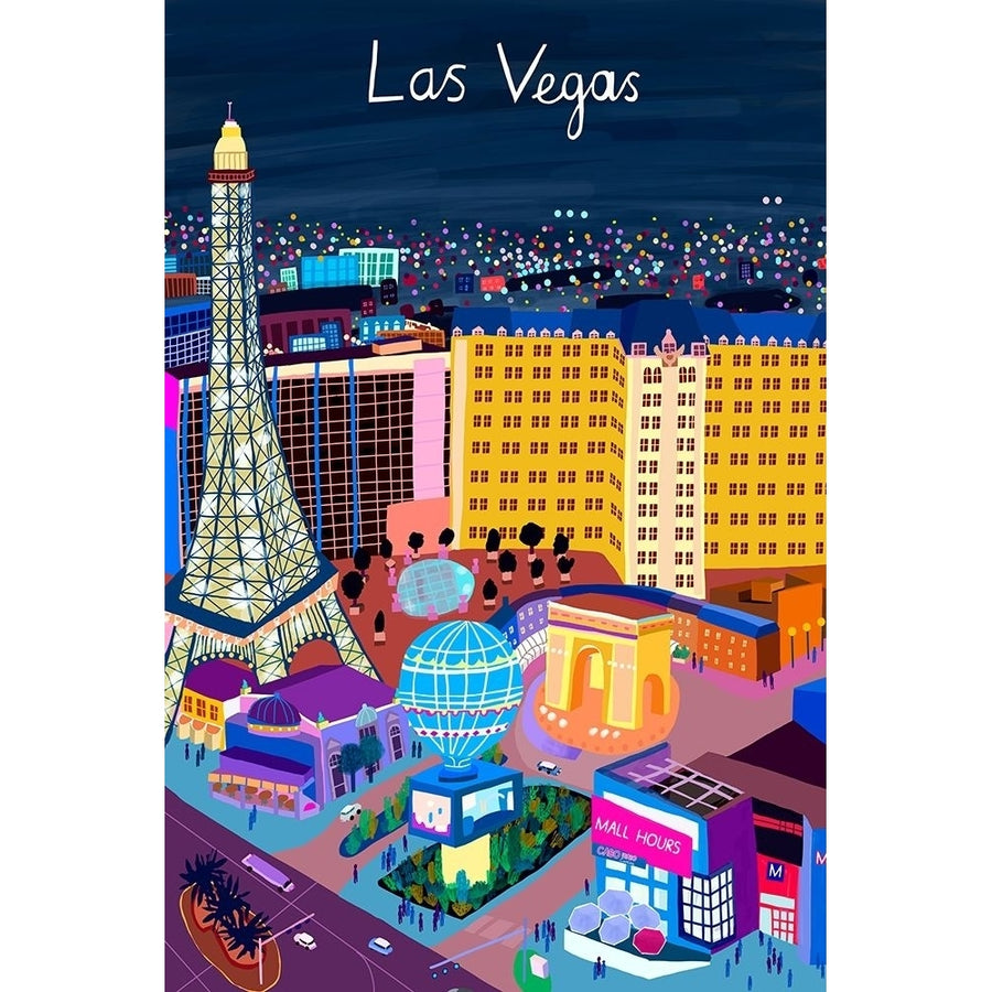 View from Above Las Vegas Poster Print - Carla Daly-VARPDX177427Z Image 1