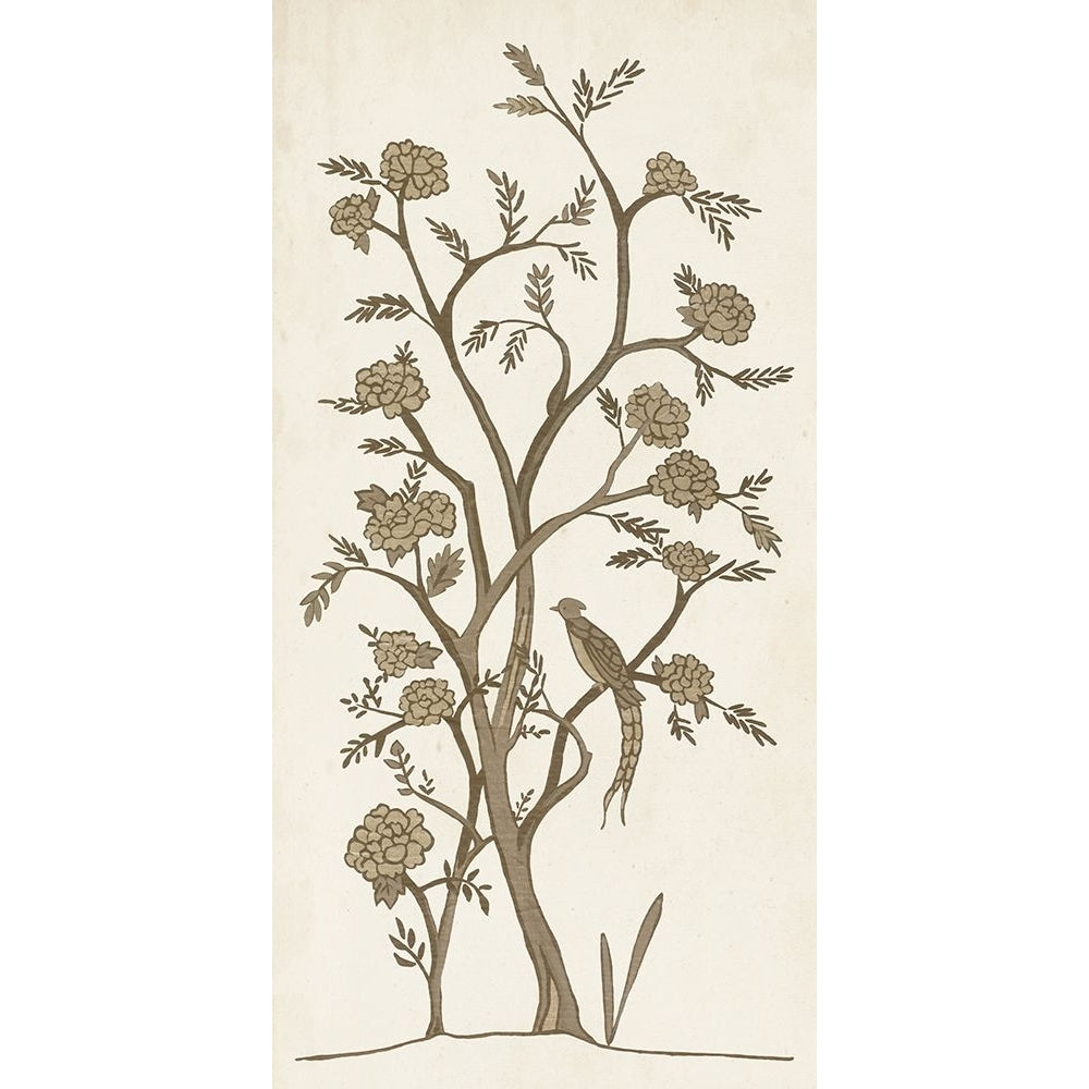 Custom Sepia Chinoiserie I Poster Print - Chariklia Zarris-VARPDX178060Z Image 1