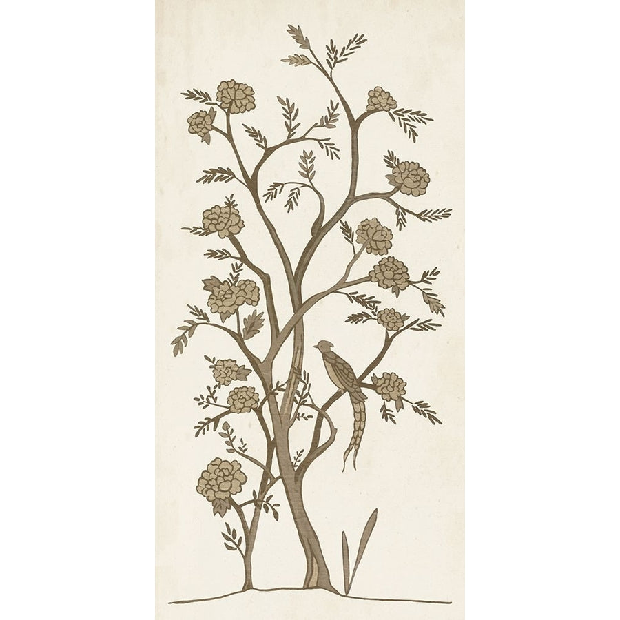 Custom Sepia Chinoiserie I Poster Print - Chariklia Zarris-VARPDX178060Z Image 1