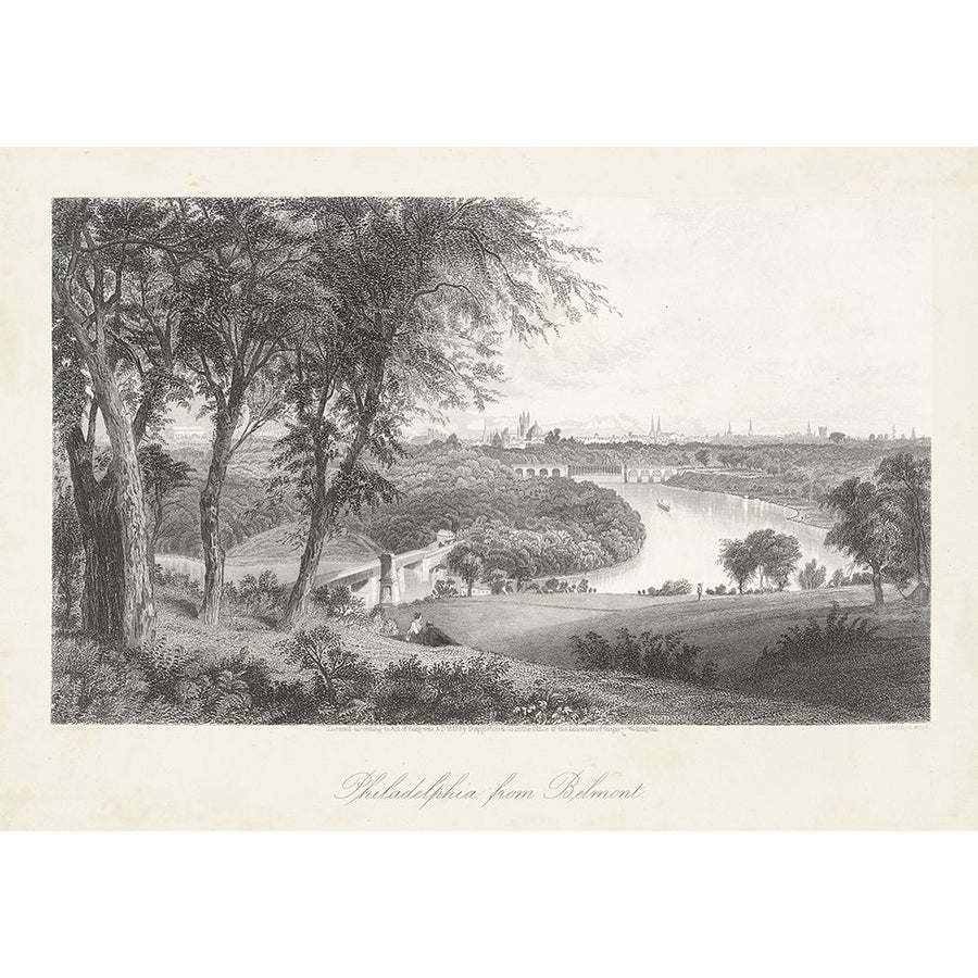 Philadelphia From Belmont Poster Print - William Cullen Bryant-VARPDX178330Z Image 1