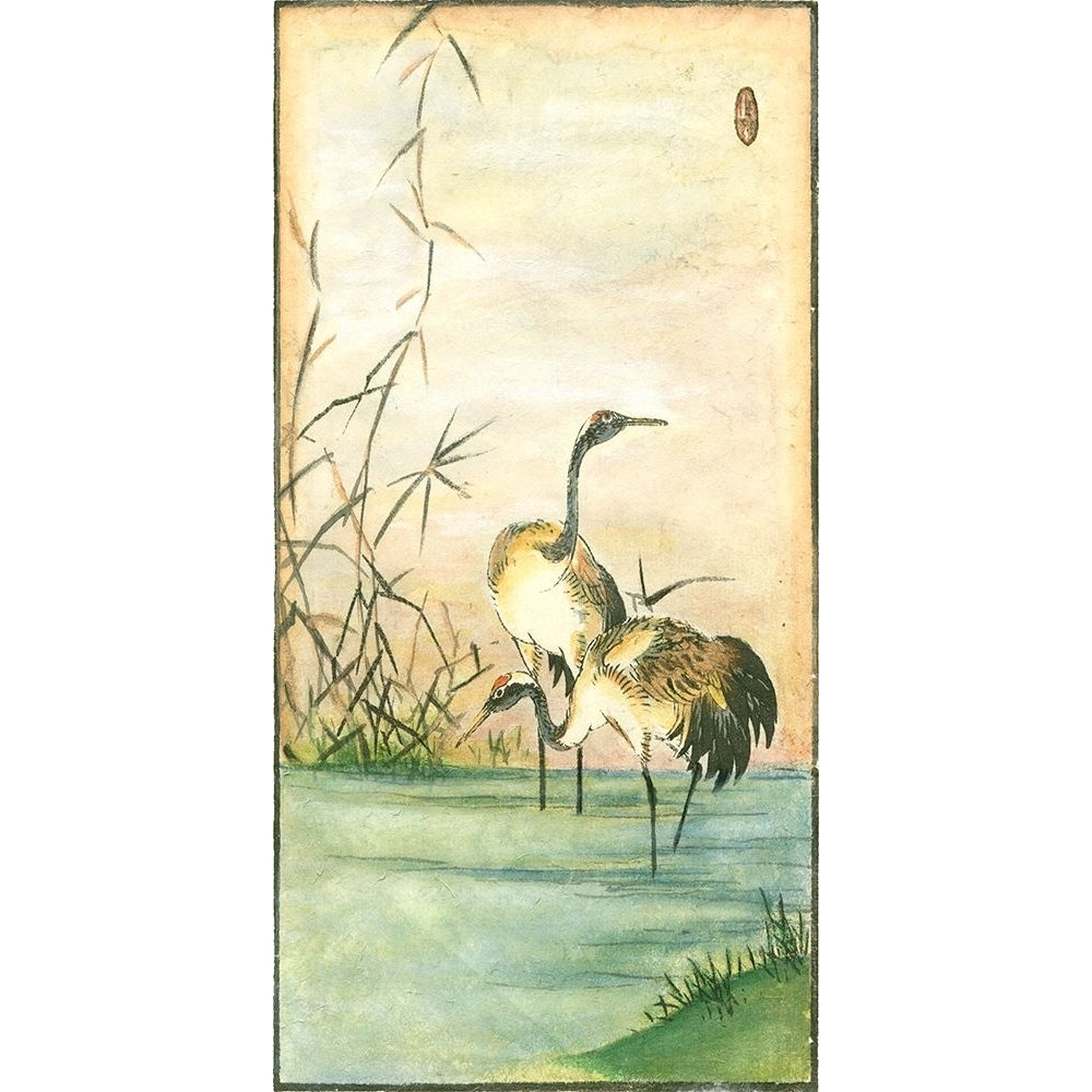 Custom Oriental Cranes II Poster Print - Studio Vision-VARPDX179625D Image 1