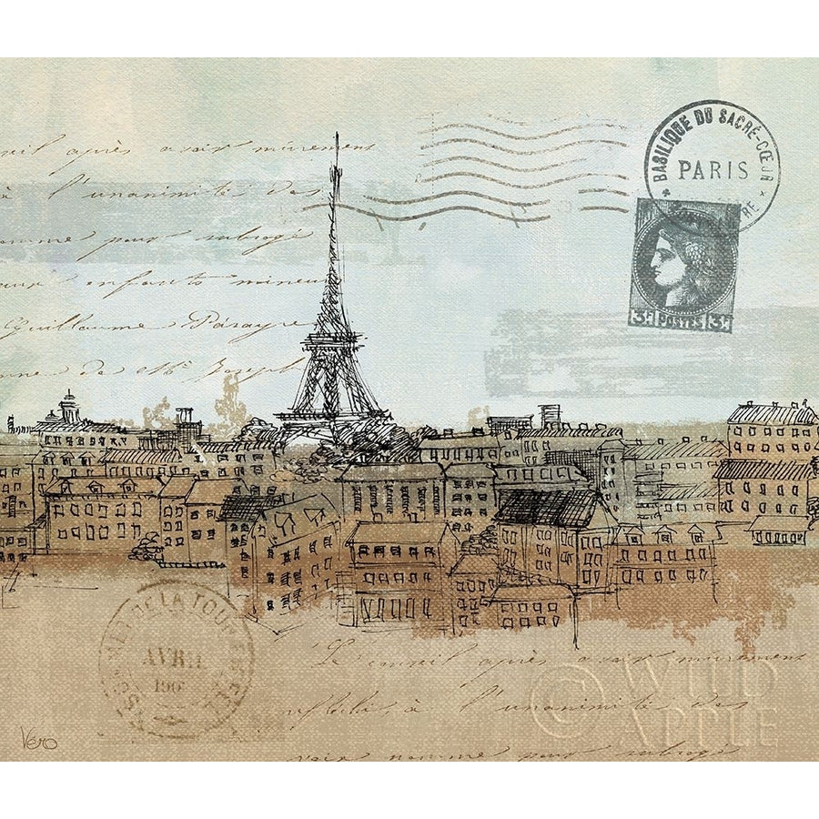 Cities I Paris Crop Poster Print by Veronique Charron-VARPDX1815 Image 1