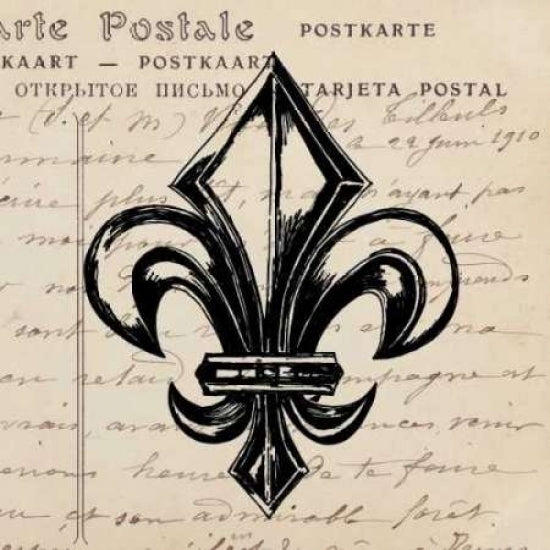 Fleur De Lis I Poster Print by Sabine Berg-VARPDX18187 Image 2