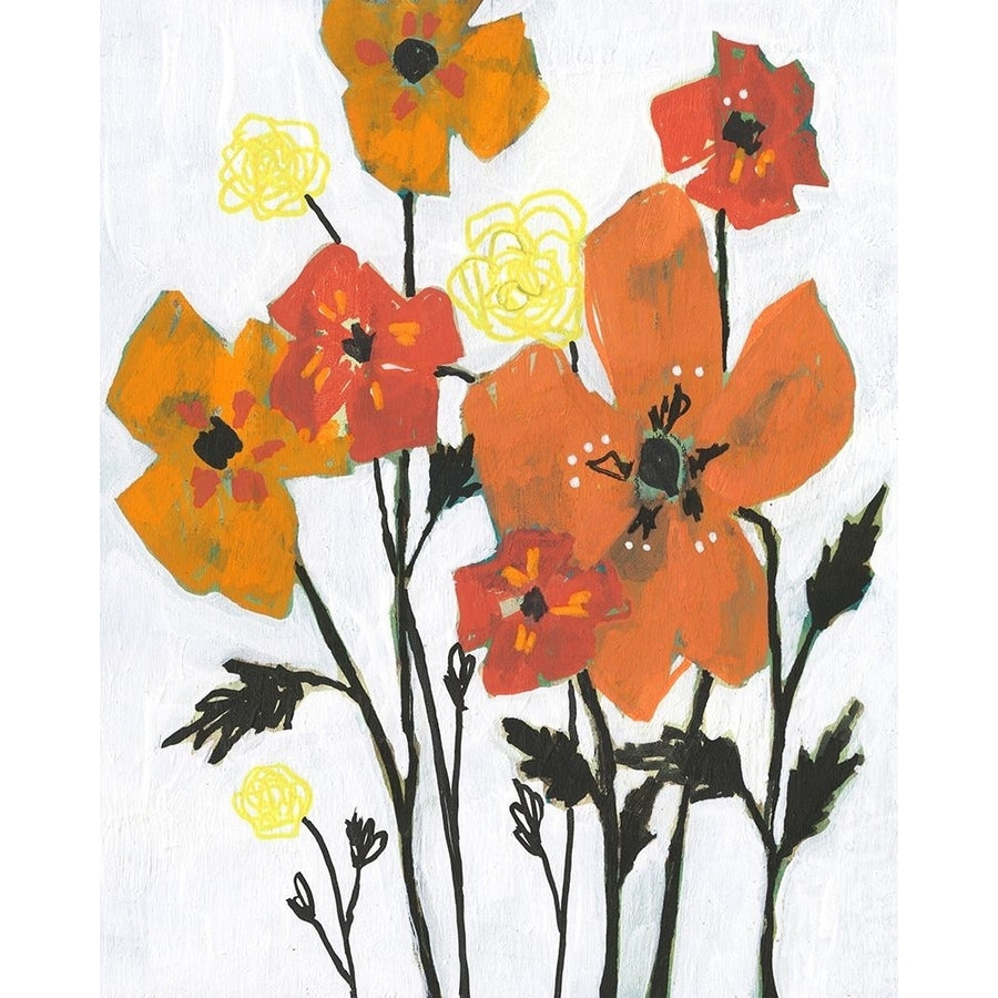 Hot Flowers II Poster Print - Jennifer Goldberger-VARPDX183256Z Image 1