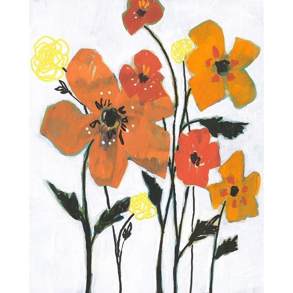 Hot Flowers I Poster Print - Jennifer Goldberger-VARPDX183255Z Image 1