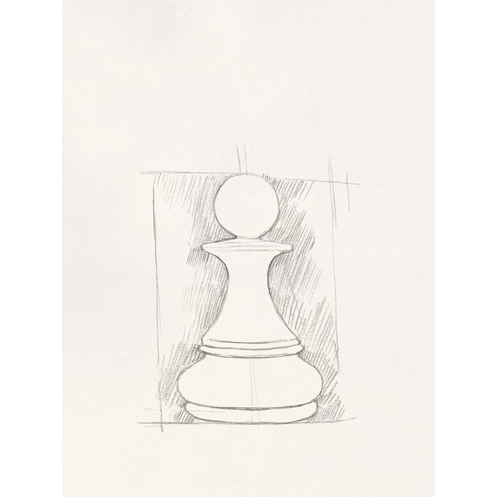 Chess Set Sketch V Poster Print - Emma Caroline-VARPDX183557Z Image 1