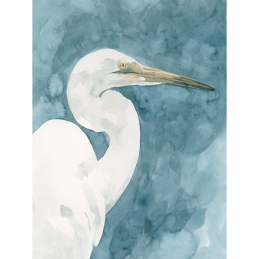 Watercolor Heron Portrait II Poster Print - Emma Caroline-VARPDX184123Z Image 1