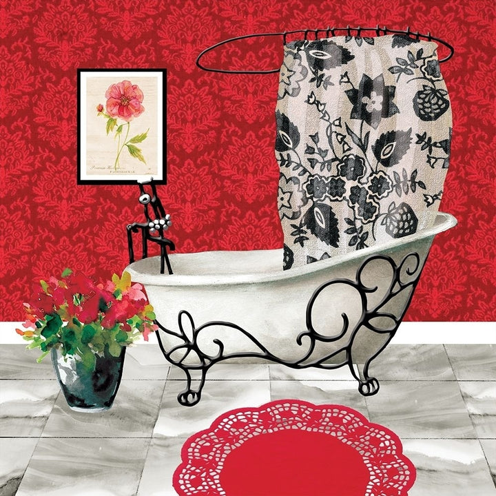 Red Luxe II Poster Print by Carol Robinson-VARPDX18496 Image 2