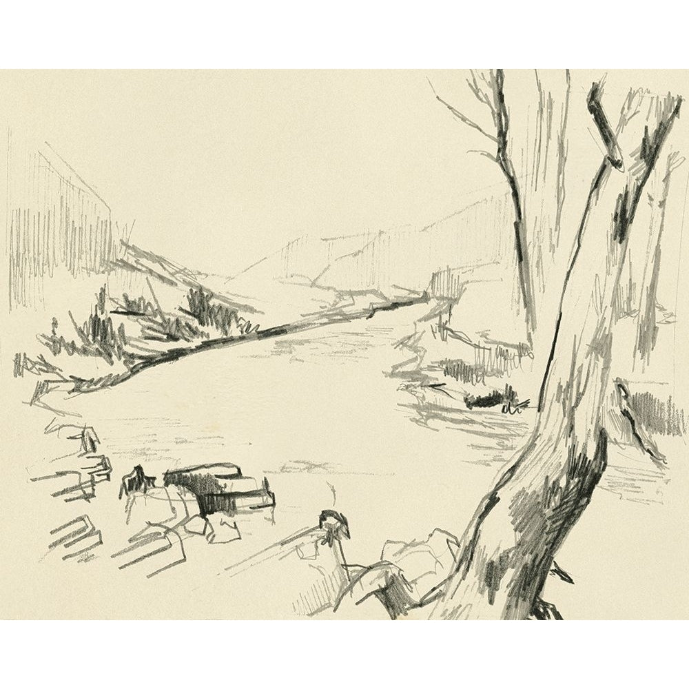 Winding Brook Sketch I Poster Print - Jennifer Paxton Parker-VARPDX184957Z Image 1