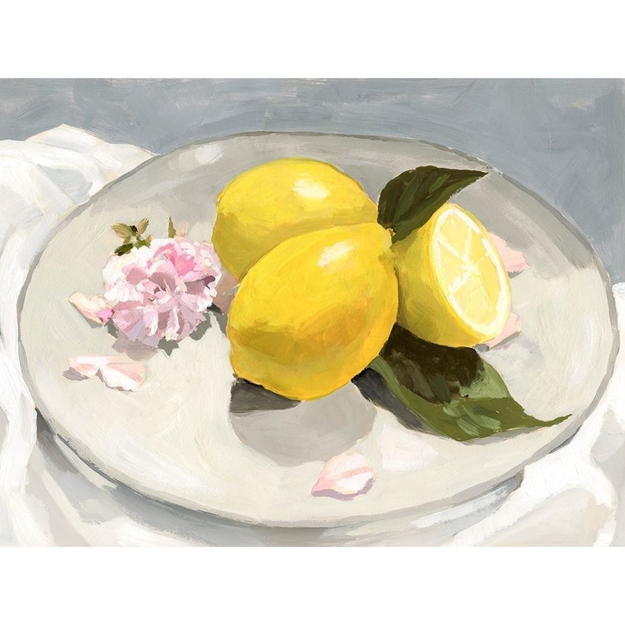 Lemons on a Plate II Poster Print - Victoria Barnes-VARPDX185007FN Image 1