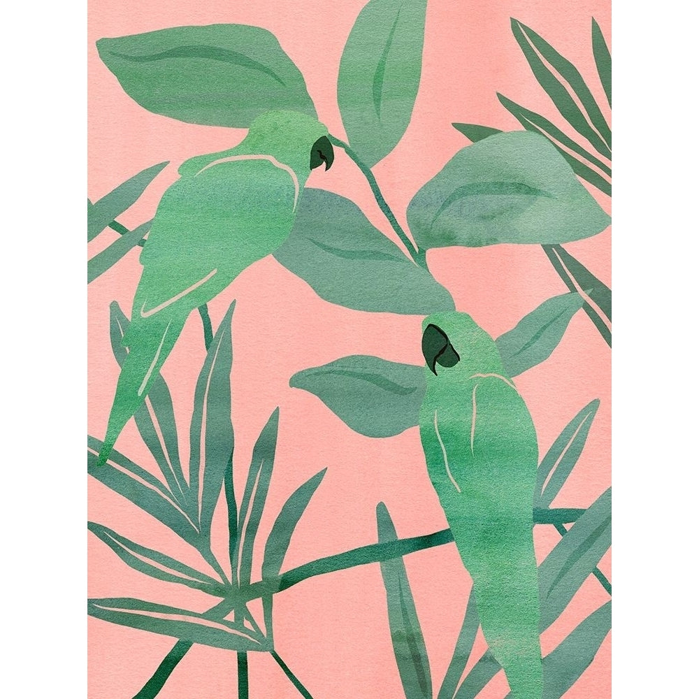 Pink and Green Birds of Paradise I Poster Print - Melissa Wang-VARPDX185776Z Image 1