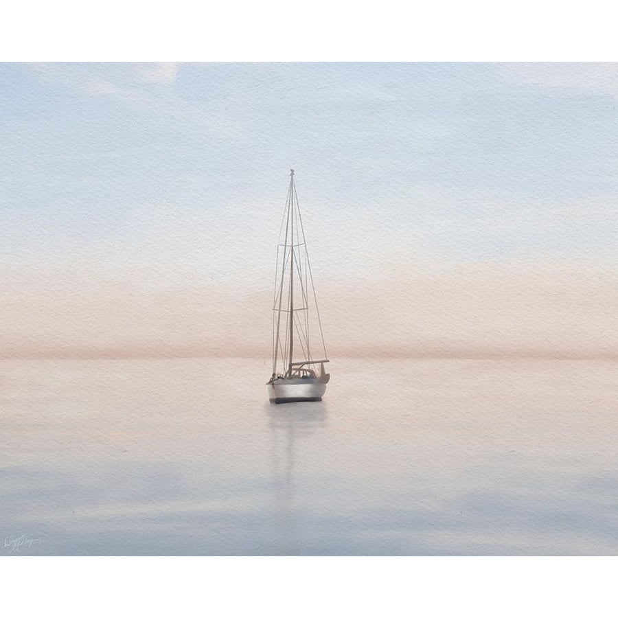 Quiet Morning Sail Poster Print - Elizabeth Medley-VARPDX18581A Image 1