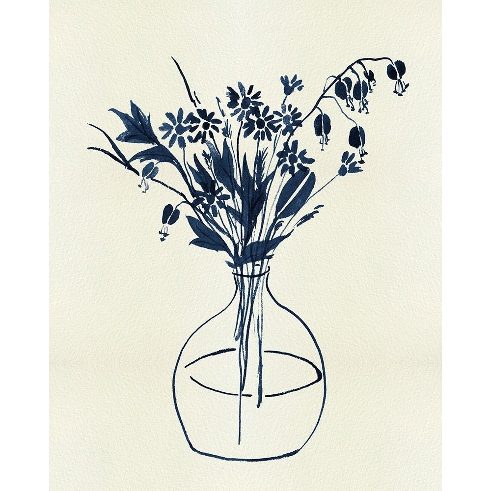 Indigo Floral Vase I Poster Print - Melissa Wang-VARPDX185915Z Image 1