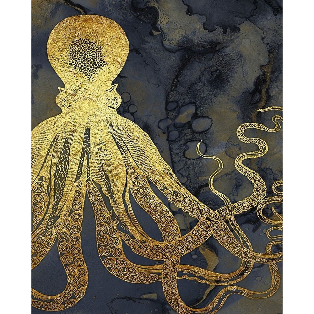 Octopus Ink Gold And Blue I Poster Print - Christine Zalewski-VARPDX186795Z Image 1