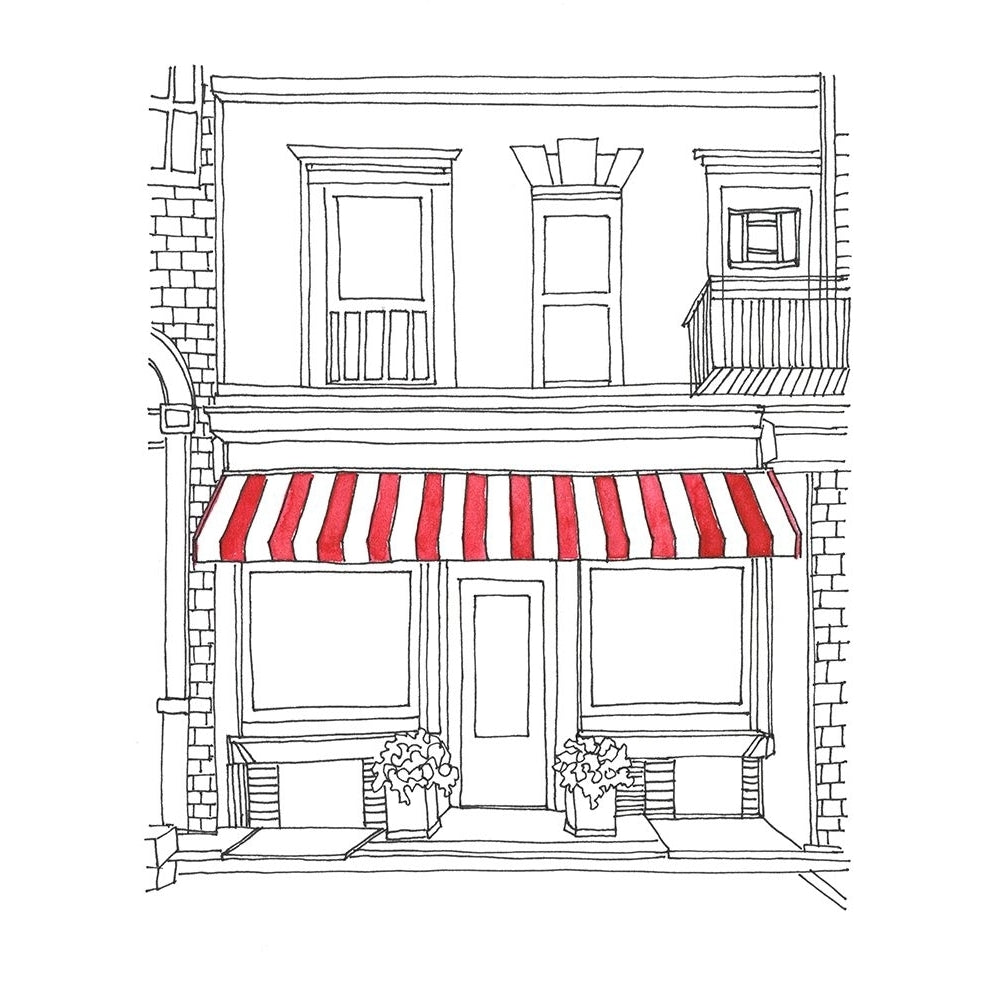 Striped Awning V Poster Print - Regina Moore-VARPDX188987Z Image 1