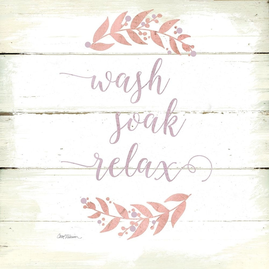 Wash Soak Relax Poster Print by Carol Robinson-VARPDX18906 Image 1