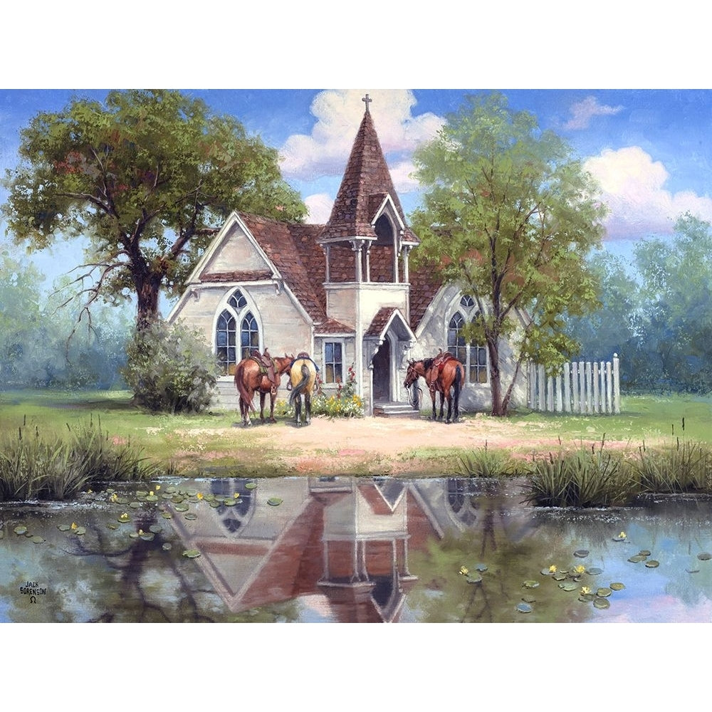 Reflections of a Country Church Poster Print - Jack Sorenson-VARPDX189155Z Image 1