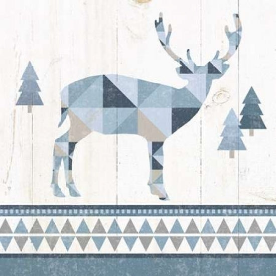 Nordic Geo Lodge Deer I Poster Print by Wild Apple Portfolio-VARPDX18940 Image 2