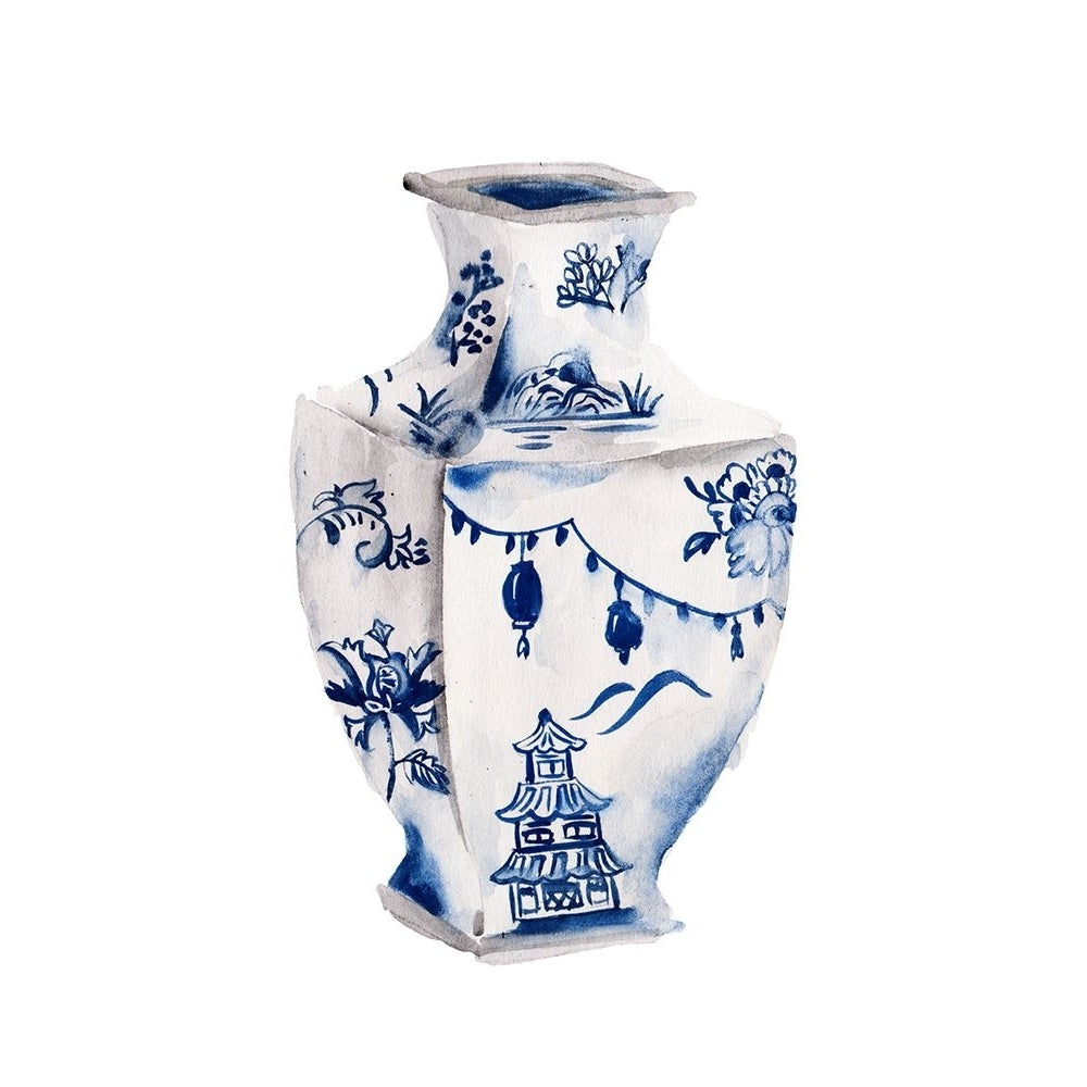 Indigo Vase III Poster Print - Melissa Wang-VARPDX189562Z Image 1