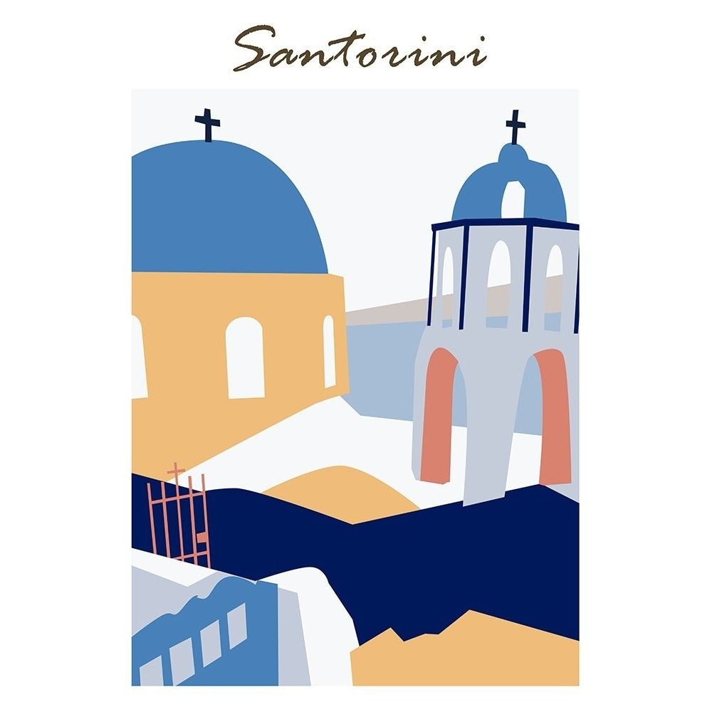 Santorini Greece I Poster Print - Melissa Wang-VARPDX189702Z Image 1