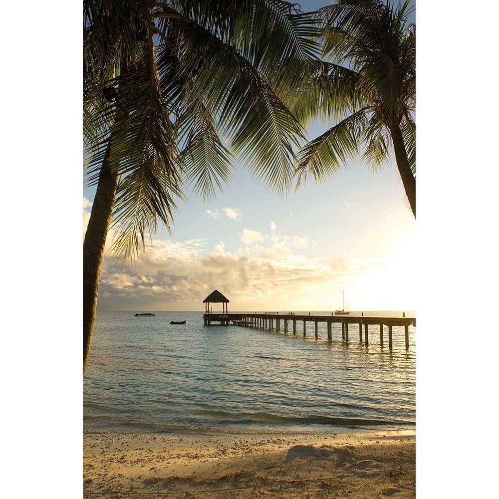 Pier and Palm Poster Print by Danita Delimont-VARPDX18998 Image 1