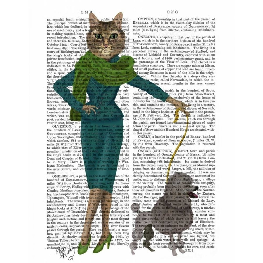 Cat and Poodle Poster Print - Funky Fab-VARPDX190047D Image 1