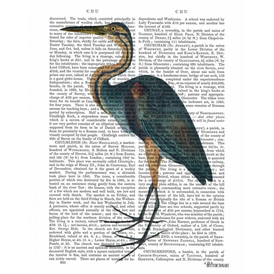 Blue Heron 3 Poster Print - Funky Fab-VARPDX190086D Image 1