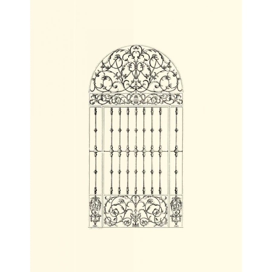 B-W Wrought Iron Gate III Poster Print - Unknown-VARPDX1900Z Image 1