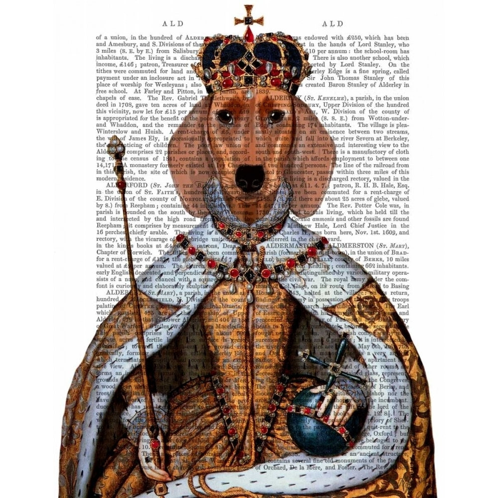 Dachshund Queen Poster Print - Funky Fab-VARPDX190137D Image 1