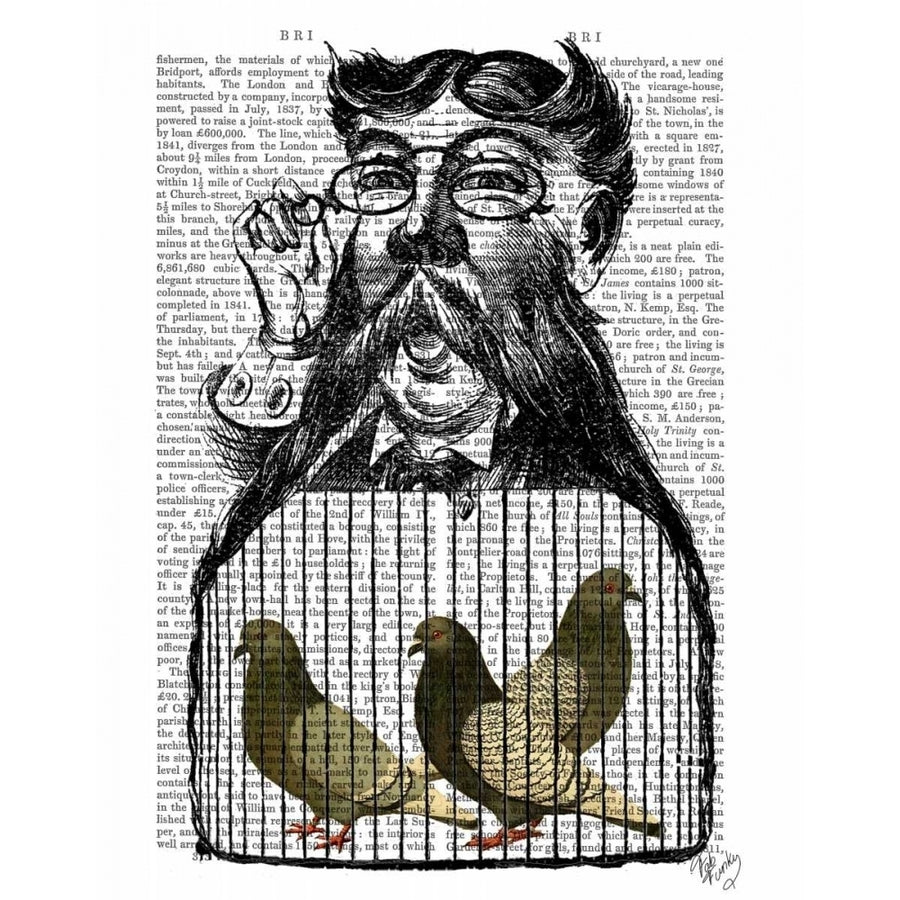 Pigeon Fancier Poster Print - Funky Fab-VARPDX190150D Image 1