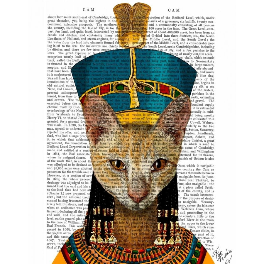 Egyptian Queen Cat Poster Print - Funky Fab-VARPDX190142D Image 1