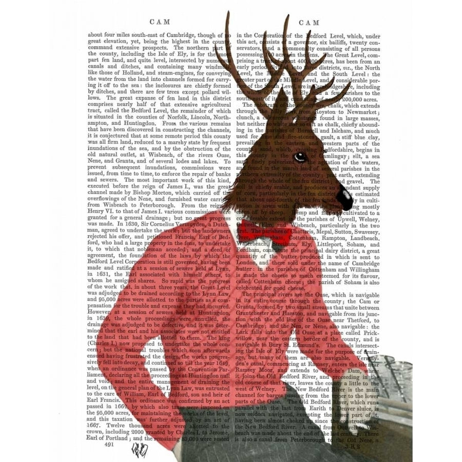 Deer At The Bar Poster Print - Funky Fab-VARPDX190171D Image 1