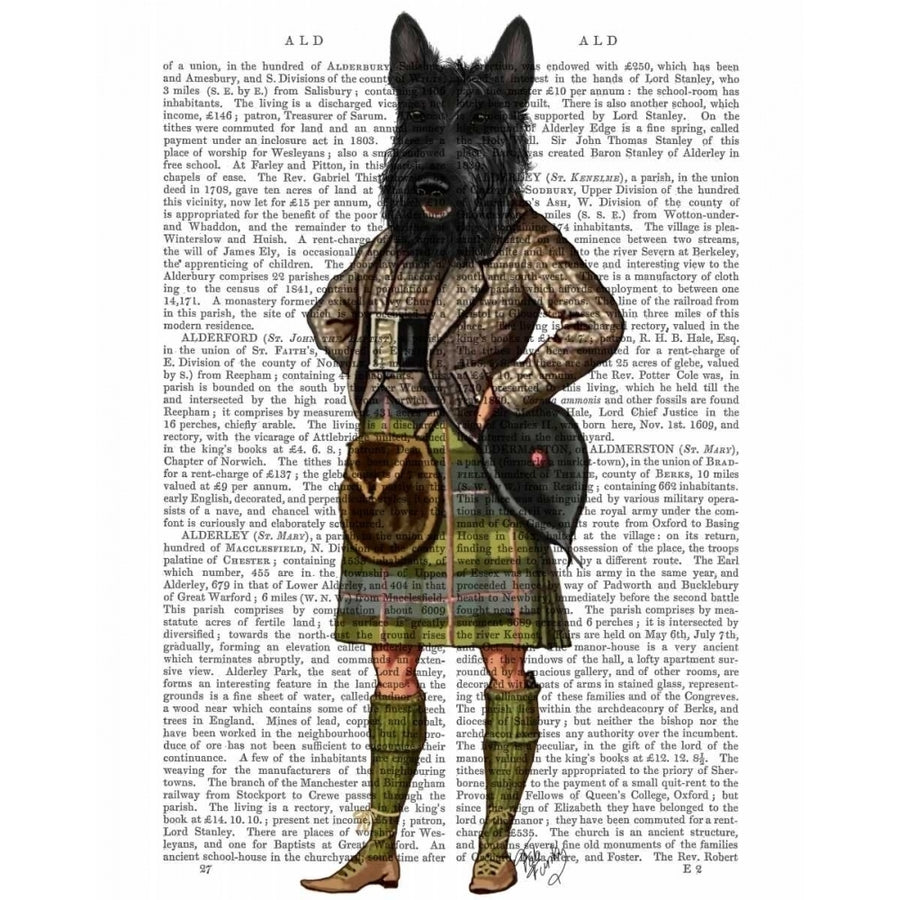 Scottish Terrier in Kilt Poster Print - Funky Fab-VARPDX190265D Image 1