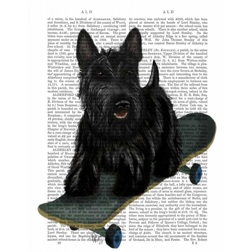 Scottish Terrier and Skateboard Poster Print - Funky Fab-VARPDX190264D Image 1