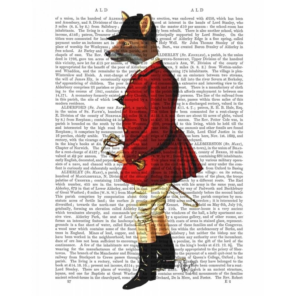 Fox Hunter 1 Poster Print - Funky Fab-VARPDX190306D Image 1