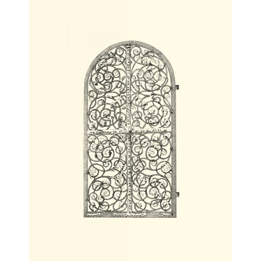 B-W Wrought Iron Gate VI Poster Print - Unknown-VARPDX1903Z Image 1