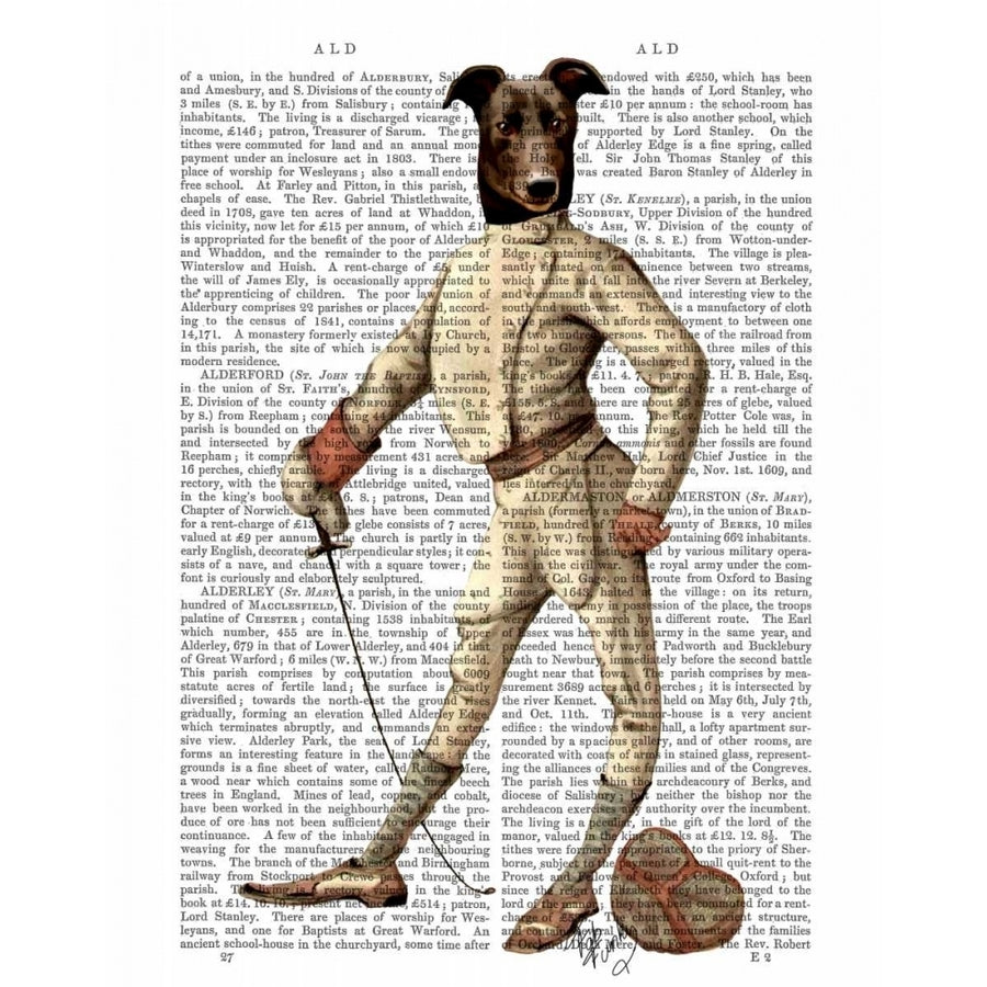 Greyhound Fencer in Cream Full Poster Print - Funky Fab-VARPDX190487D Image 1