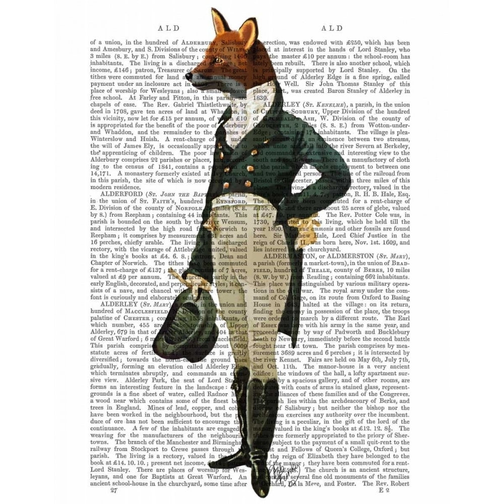 Dandy Fox Full Poster Print - Funky Fab-VARPDX190603D Image 1