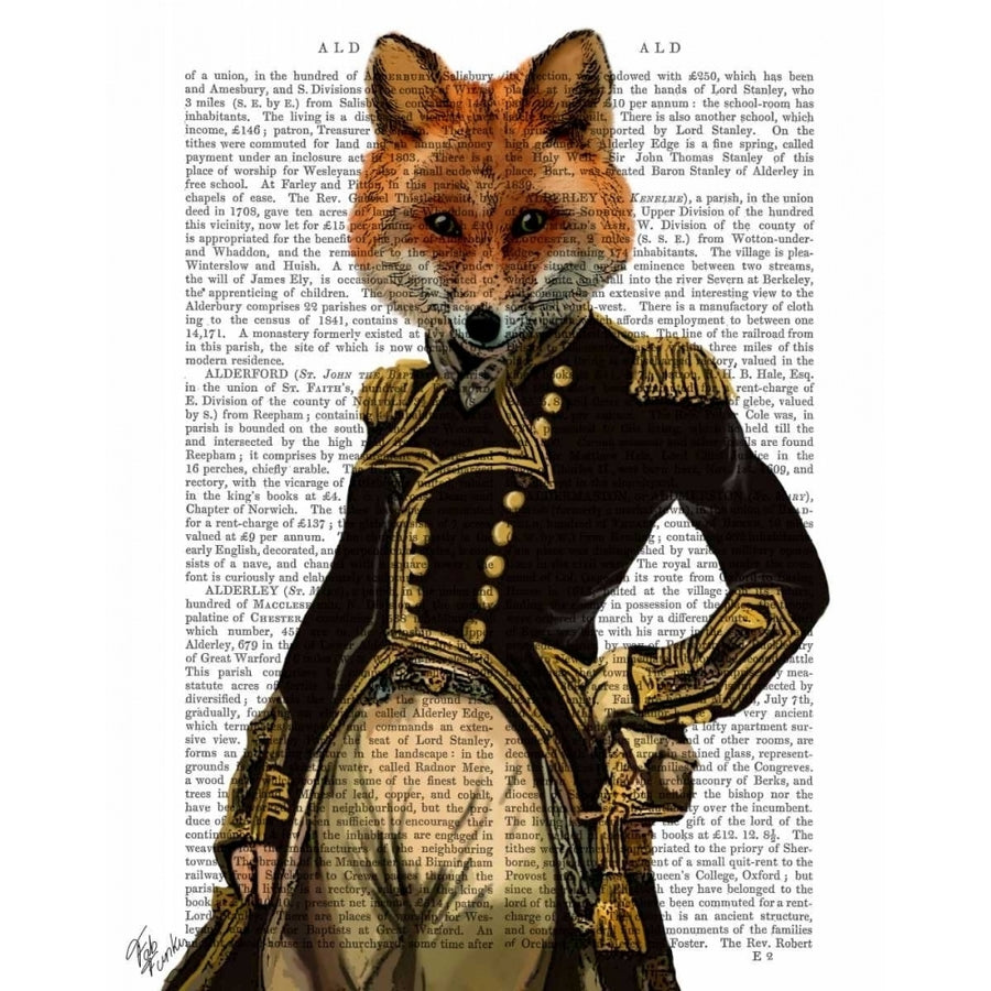 Admiral Fox Full Poster Print - Funky Fab-VARPDX190606D Image 1