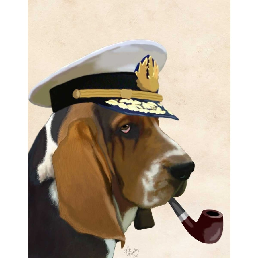 Basset Hound Sea Dog Poster Print - Funky Fab-VARPDX190689D Image 1