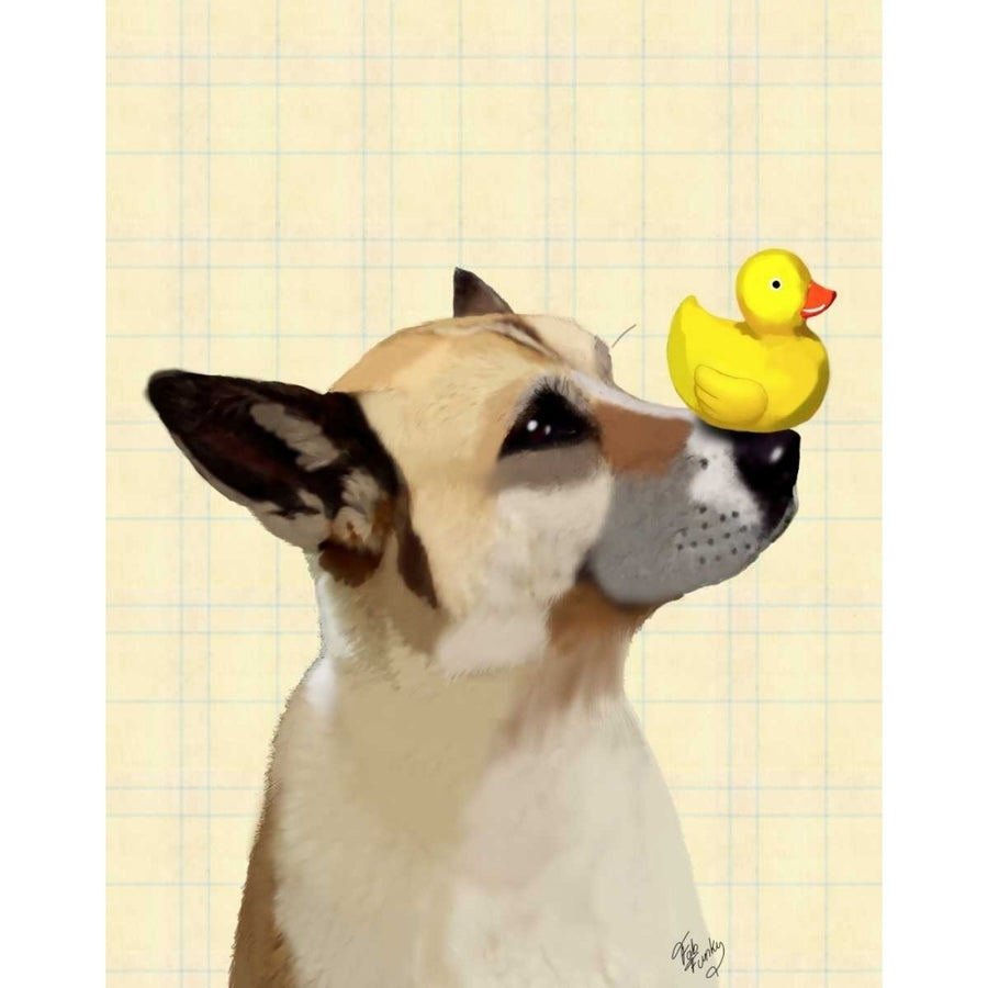 Dog and Duck Poster Print - Funky Fab-VARPDX190684D Image 1