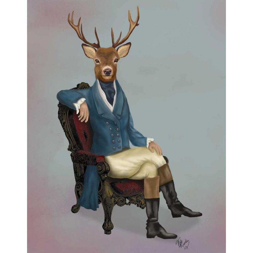 Distinguished Deer Full Poster Print - Funky Fab-VARPDX190745D Image 1