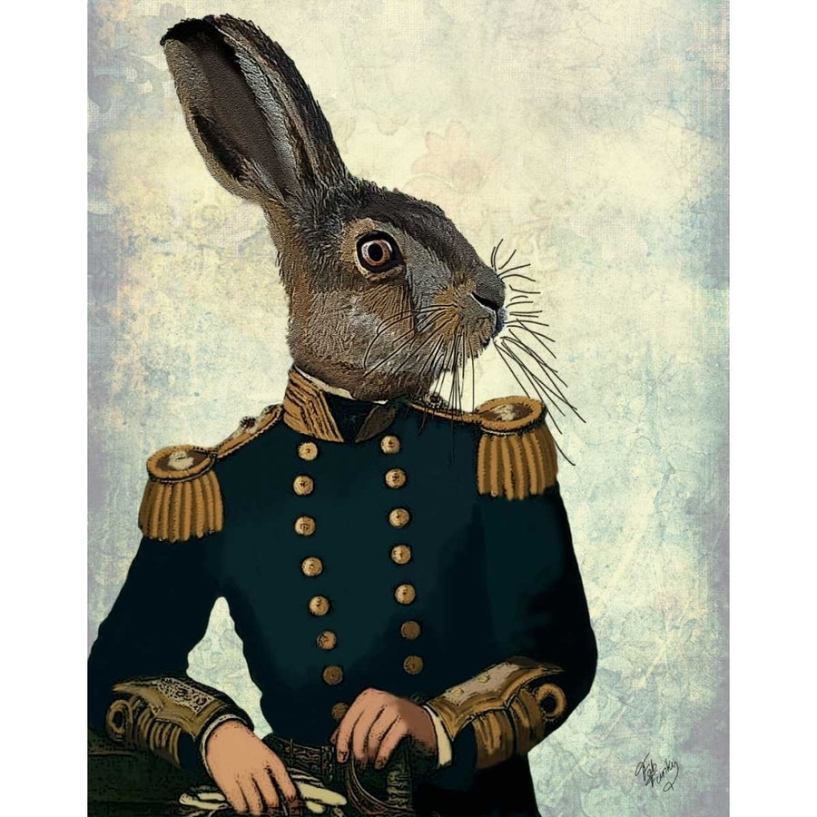 Lieutenant Hare Poster Print - Funky Fab-VARPDX190736D Image 1