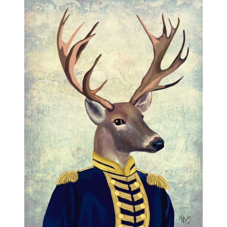 Captain Deer Poster Print - Funky Fab-VARPDX190744D Image 1