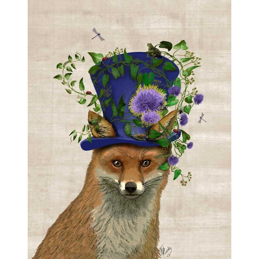 Fox Mad Hatter Poster Print - Funky Fab-VARPDX190804D Image 1