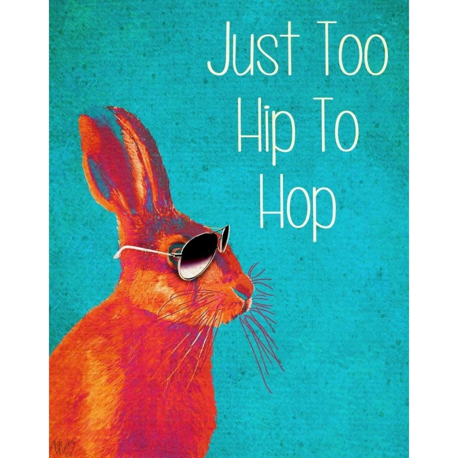 Too Hip To Hop Blue Poster Print - Funky Fab-VARPDX190788D Image 1